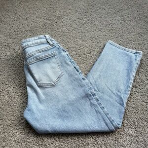 Studio Blue Straight Leg Light Wash Jeans Size 27 Flaws